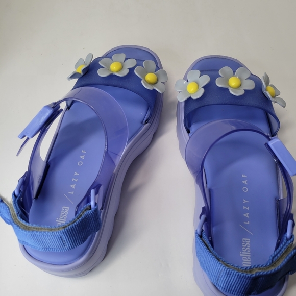 Lazy Oaf x Melissa Blue Kick Off Sandals - Picture 8 of 13